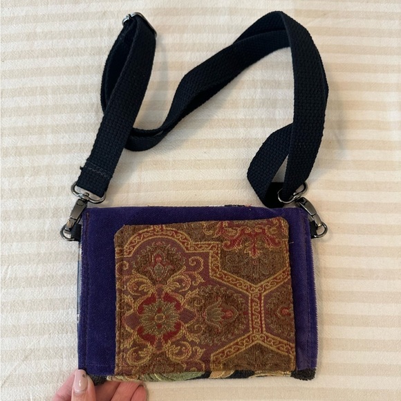 Janet McKinstry Designs Crossbody bag tapestry patchwork artsy designer colorful - Picture 2 of 8